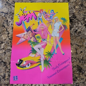 Vintage 1986 Jem & The Holograms - Truly Outrageous! Poster 14” X 20” Hasbro
